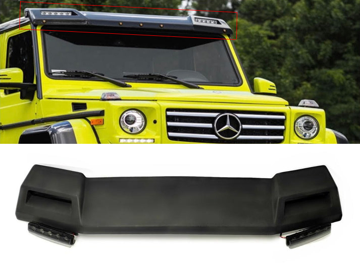 Mercedes-Benz W463 G-Wagon 4x4 6x6 Front Roof LED Spoiler